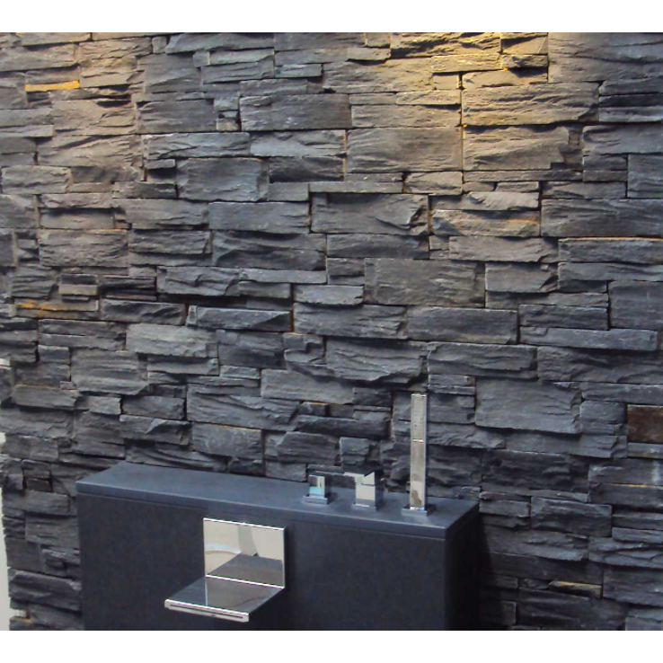 Natural Stacked Stone Feature Wall Cladding Panels | Stone & Rock ...