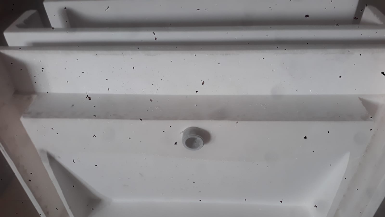 Rectangular Concrete Bathroom Vanity Wash Basin  - Grey EF24 Stone and Rock