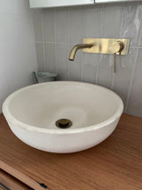 Round Concrete Bathroom Vanity Wash Basin EF930 Stone and Rock