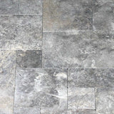 Tumbled Travertine Tile & Paver - French Set 12mm - Premium Silver Stone and Rock