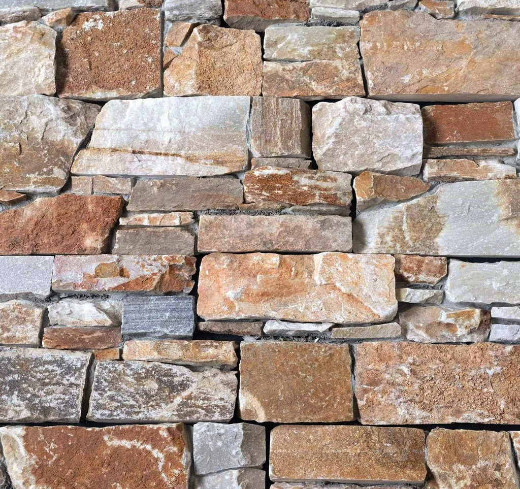 Natural Stacked Stone Feature Wall Cladding Panels | Stone & Rock ...